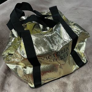 Victoria’s Secret, gold tote bag, NWT